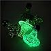 Dalong Glass Christmas Cap Colorful Glass Caps Glow in Dark (Random Color (A)