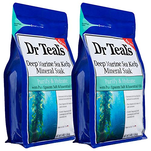 Dr Teal's Epsom Salt Sea Kelp Sea Mineral Bath Soaking Solution