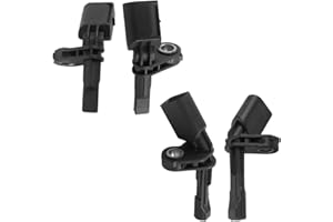 HZEL Car ABS Wheel Speed Sensor, 4 PCS Front Rear Right Left OEM# WHT003856 WHT003857 Vehicle ABS Tire Speed Sensor Replacement, Auto Accessories, Compatible with GT Beetle Passat Jetta