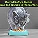 CatGuru Cat Bowls, Whisker Friendly Cat Food Bowl for Indoor Cats, Reliefs Whisker Fatigue, Wide Pet Bowl, Non Slip Pet Feeding Bowls, Shallow Kitten Dish (Aruba)