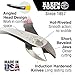 Klein Tools J248-8 Pliers, Made in USA, Diagonal Cutting Pliers with Angled Head, Short Jaws, High-Leverage Design, 8-Inch