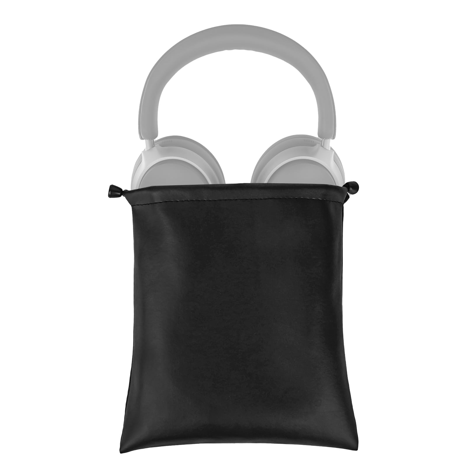 Photo 1 of Geekria Headphone Carrying Bag, Compatible with Sony WH-1000XM4, WH-1000XM3, WH-1000XM2, MDR-XB450AP, MDR-ZX110 and More, Universal Headphone Pouch/Portable Travel Bag (Black PU)