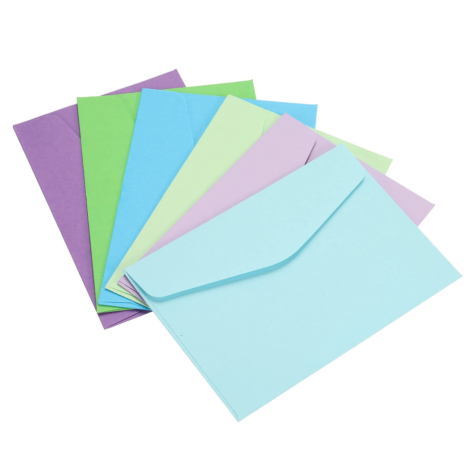 PATIKIL Mini Envelopes, 60 Pack Paper Blank Small Items Storage Business Card Holder for Greeting Note Party, Multicolored