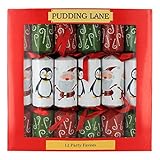 Ho Ho Ho Christmas Crackers - 12 pack