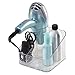 mDesign Hair Dryer & Accessory Holder for Bathroom Vanity Countertop - Clear