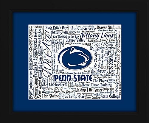 Penn State University (PSU) 16x20 Art Piece - Beautifully matted and framed behind glass
