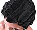 Kalyss Africa American Women’s Short Finger Wave Wig Premium Synthetic Mommy Hair Wig for Black Women