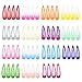 60 Counts Assorted Color 2 Inch Glitter Snap Hair Clips Barrettes for Girl (30 Pairs)