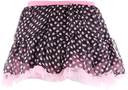Enimay Baby Toddler Child Girls Polka Dot Petticoat Dress Up Ballet Dance Tutu Black | Pink Polka Dot One Size