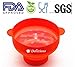 The Original Delizioso Microwave Popcorn Popper, Keep Your Figure Without Having to Give Up the Pleasure - Free E-Book & Popcorn Cups Include (Red)