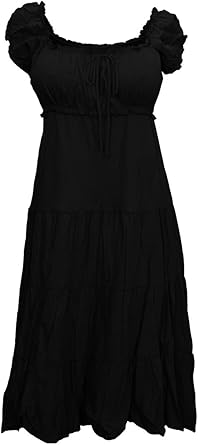 black cotton sundress