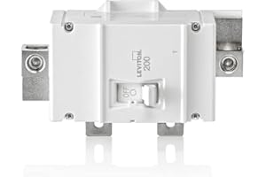 Leviton 200A 2-Pole Main Circuit Breaker, Thermal Magnetic, LM200-T, White