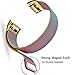 Maledan For Fitbit Charge 2 Bands, Stainless Steel Milanese Loop Metal Replacement Accessories Bracelet Strap with Unique Magnet Lock for Fitbit Charge 2 HR Colorful Small