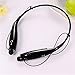 Wireless Headphones Bluetooth Sports Stereo Earphones Hands-free Neckband Style Headset Universal (Black)