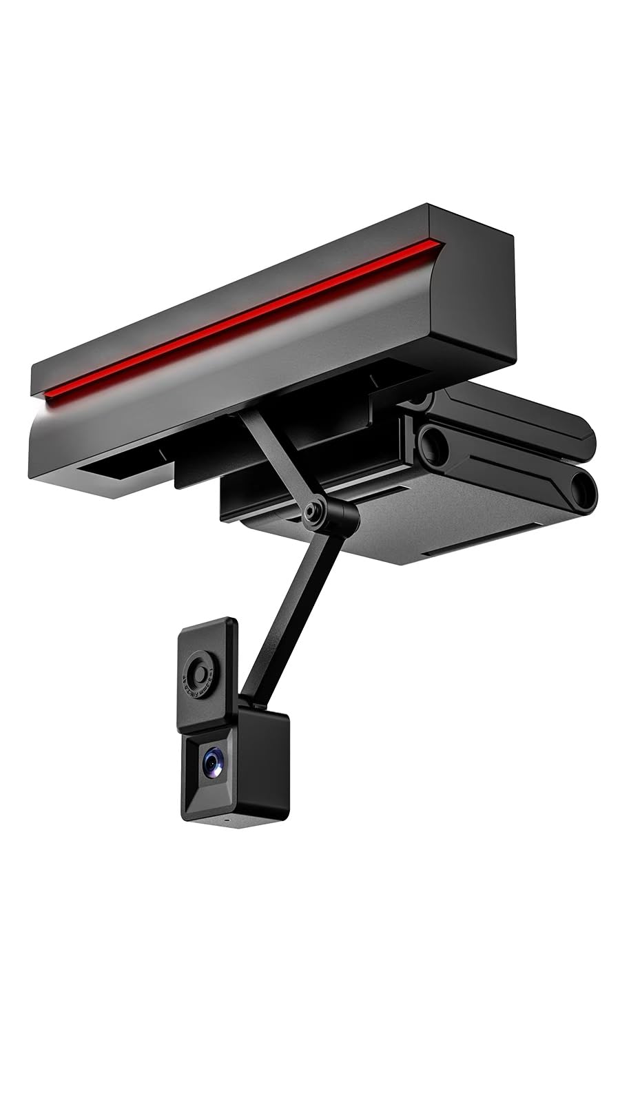 Photo 1 of UniSolTek 4K Center Screen Webcam, Retractable Eye Contact Camera for Sincere Video Calls, Dual-Mode Center Cam & Eye Level Web cam, Middle of Monitor Webcam with Independent Privacy Buttons