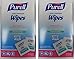 Purell 9022-10 Sanitizing Hand Wipes, Individually Wrapped (Pack of 100) (2 Boxes), Pack of 2, White, 2 Count
