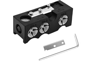 Hoxfly 11 in 1 Billiards Pool Cue Tip Shaper, Aluminum Alloy Cue Tip Repair with Blade Wrench, Pool Cue Tips Replacement Kit 