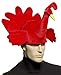 Forum Novelties Men's Plush Turkey Hat, Red, One Size