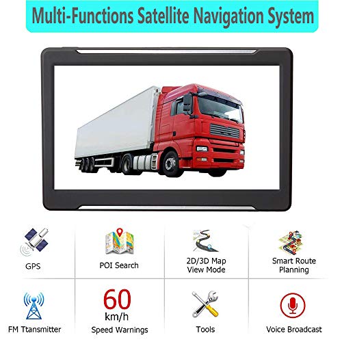 GPS Navigation for Car Vehicle, Navigator System 7 Inch LCD Touch Screen 8GB Lifetime Map Update Direct Access, Driver Alerts