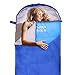 CampFENSE Sleeping Bag Lightweight Portable Compact Backpacking Outdoor Hiking Camping Equipment Tools Gear for Kids Youth Adult Men Women with Compression Storage Bag (Blue)