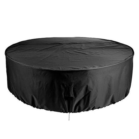 SUPEWOLD Runde Gartentischabdeckung, Gartenmöbelabdeckung wasserdicht für Gartentischabdeckung schützt vor Schmutz, Staub und Umwelteinflüssen(230x110CM)