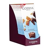 Godiva Chocolatier 90g Milk Chocolate Salted Caramel Tablet Bar, Chocolate Caramel, Milk Chocolate and Caramel Bar, Candy Bars, 31.75 Ounce, 10 Pack
