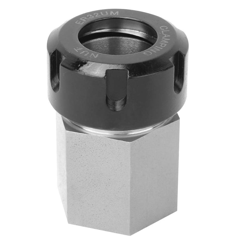 ER32 Collet Block, Hex Collet Block, Chuck Collet Holder Made of Steel for Lathe Engraving Machine und Fast Set-ups on CNC Machines(Hex)