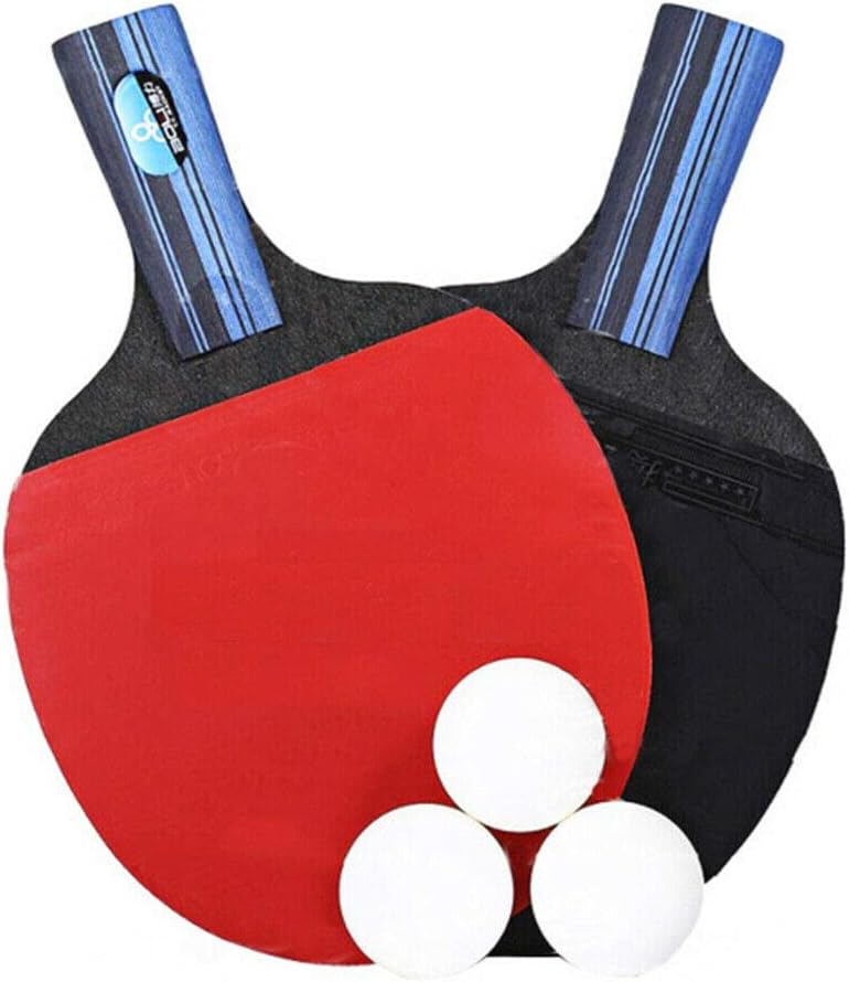 MOMODO 2 Professional Table Tennis Ping Pong Racket Paddle Bat+3 Balls Bag Set K6H3