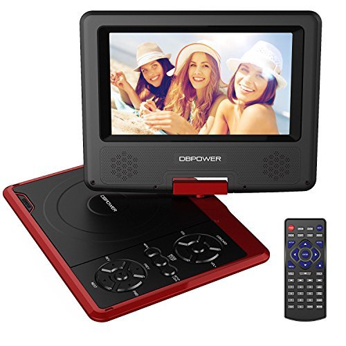 DBPOWER-75-Portable-DVD-PlayerSupport-USBCard-ReaderSwivel-LCDTFTWith-Free-Game-CDGame-Controller