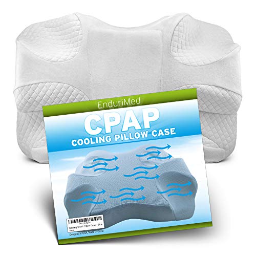 CPAP Pillow w/Extra Cooling Mesh Pillow Case (Blue) Memory Foam