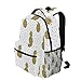 ZZKKO Tropical Pineapple Polka Dot Boys Girls School Computer Backpacks Book Bag Travel Hiking Camping Daypack