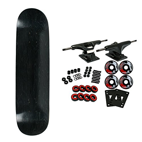 Moose Complete Skateboard STAINED BLACK 8.25 Black/Black