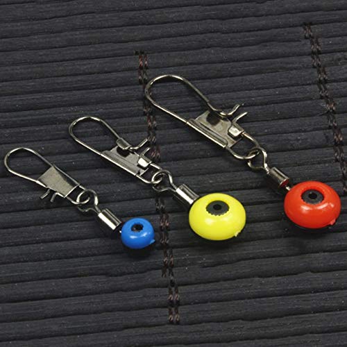 BKAUK 50 Stück/Batch Angelpose Float Float Parkplatz Bohnen Angelzubehör Kunststoff Metallbeschläge C – Bild 8