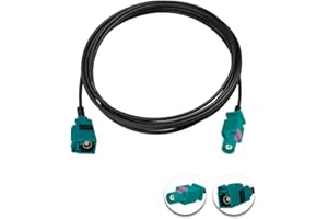 POBADY Fakra Z Cable Fakra Z Male to Fakra Z Female RF Coax Cable 6.6ft/2m Fakra Z Female to Male Vehicle Car Antenna Extension Cable RG174 for Car Stereo GPS Navigation