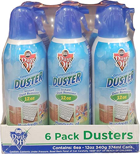 Falcon Dust-Off Professional Compressed Gas 12oz. (6-Pack)