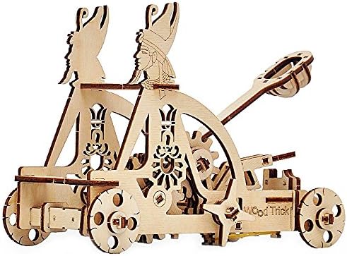 Wood Trick Catapult 3D WOODEN PUZZLES / MECHANICAL MODEL - For Kids, Teens, Decor and Gift ( Upgrade Version ) 