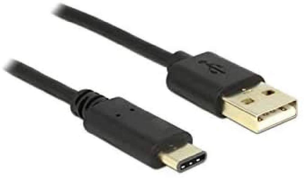 DeLock Cable USB 2.0 Type A to USB Type C Male 2 m Black