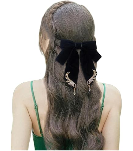 Amazon.com : Generic Rose Bow Hair Clip Lolita Gothic Rose Bowknot