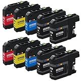E-Z Ink (TM) Compatible Ink Cartridge Replacement For Brother LC203 XL LC203XL High Yield (4 Black LC203BK, 2 Cyan LC203C, 2 Magenta LC203M, 2 Yellow LC203Y) 10 Pack For MFC-J4420DW MFC-J4620DW