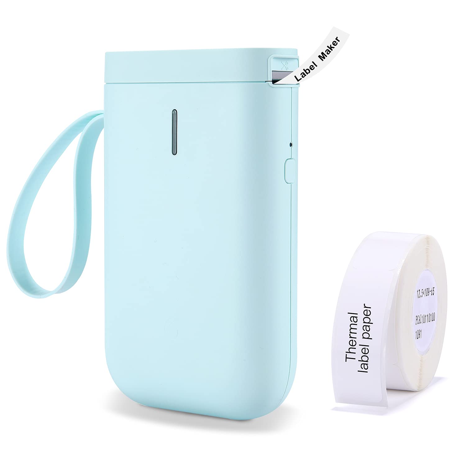 YuLinca Label Maker D11 with Tape, Wireless Bluetooth Portable Sticker Labels Printer 10-15mm Label Width Compatible with iOS & Android for Home & Office (Green)