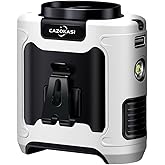 CAZOKASI 2024 Upgrade 10000mAh Waist Clip Fan Wearable Fan Portable Personal Body Fan Powerful Upto 40H Cooling and Heatstroke Prevention Fan (Gray and Orange) (10000mAh / White and Black)