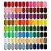 Domagiker Sewing Thread - 96 Colors Spool Threads for Sewing, Embroidery, Quilting & More - 100% Polyester, 250 Yards Each