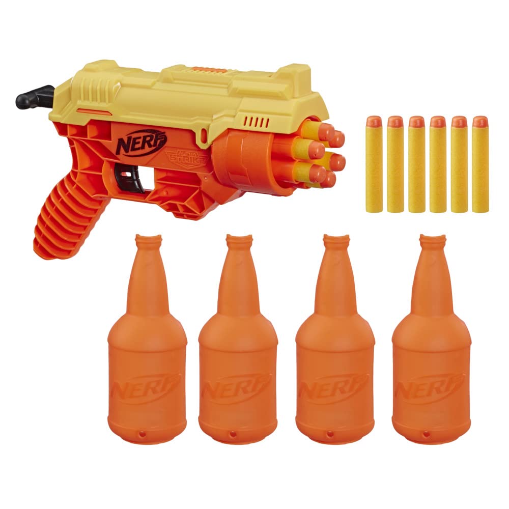Nerf Alpha Strike Cobra RC-6 Targeting Set - 17-Piece Set Includes 1 Toy Blaster, 4 Half-Targets, and 12 Official Nerf Elite Darts - For Kids, Teens, Adults