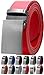 Falari Men's Full Grain Leather Belt, Classic Dress Belt