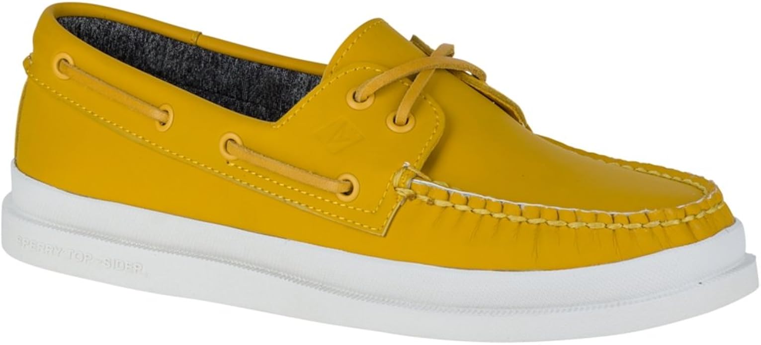 yellow sperry shoes