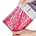 4 x 8 Inches Bubble Mailers #000 Printed with Address Lines, Pink Polka Dots, Pack of 50