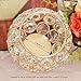 VINCIGANT Gold Decorative Candle Lantern/Tealight Candle Holders Bling Decorated Candy Bowls Dinning Room Office Table Centerpieces