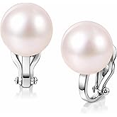 Freshwater Cultured Real Pearl Clip On Earrings Comfortable Genuine Pearl Non Pierced Ears Jewelry for Women