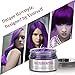 BMK Purple Color Hair Wax Matte Hairstyle Pomades Disposable Temporary Modeling Natural Hair Styling Wax for Party, Cosplay, Nightclub, Masquerad, Halloween