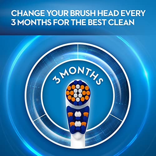 OralB 3D White Battery Power Toothbrush Replacement Heads, 2 Count